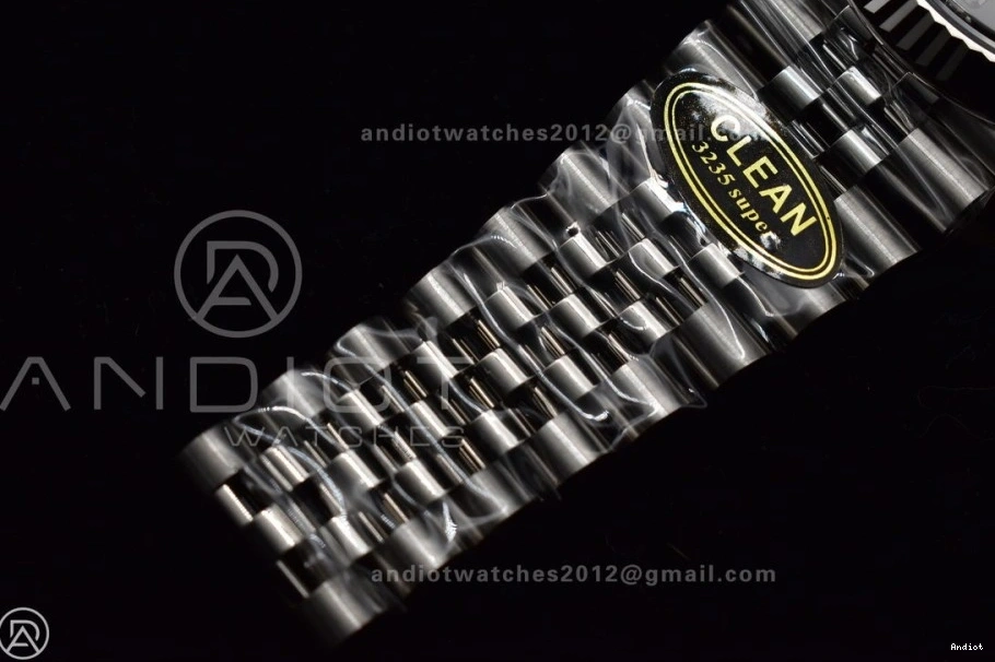 Clean Best 126334 DateJust On Steel SS Grey 41 Diamonds Edition 1:1 904L Jubilee Dial Bracelet VR3235 0519